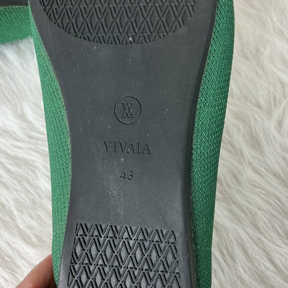 Vivaia Green Pointed Toe Ballet Flats EU 43 US 11 - Picture 8 of 8